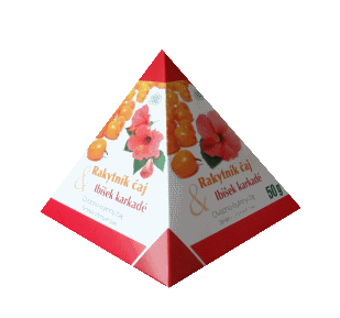 Rakytníkový čaj & ibišek karkadé - pyramida (50 g)