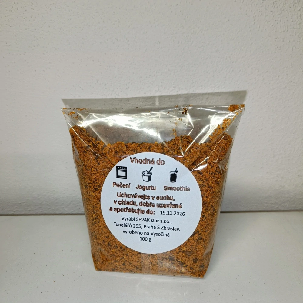 BIO rakytníková drť se semínky